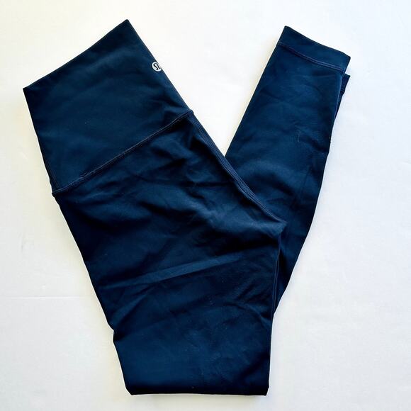 Lululemon Wunder Under Super High-Rise Tight Size 8 28" Luxtreme True Navy Yoga - Picture 2 of 6